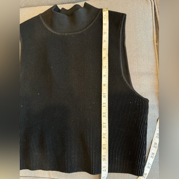 Babaton XL sculpt knit crop sleeveless mock neck - Picture 2 of 6